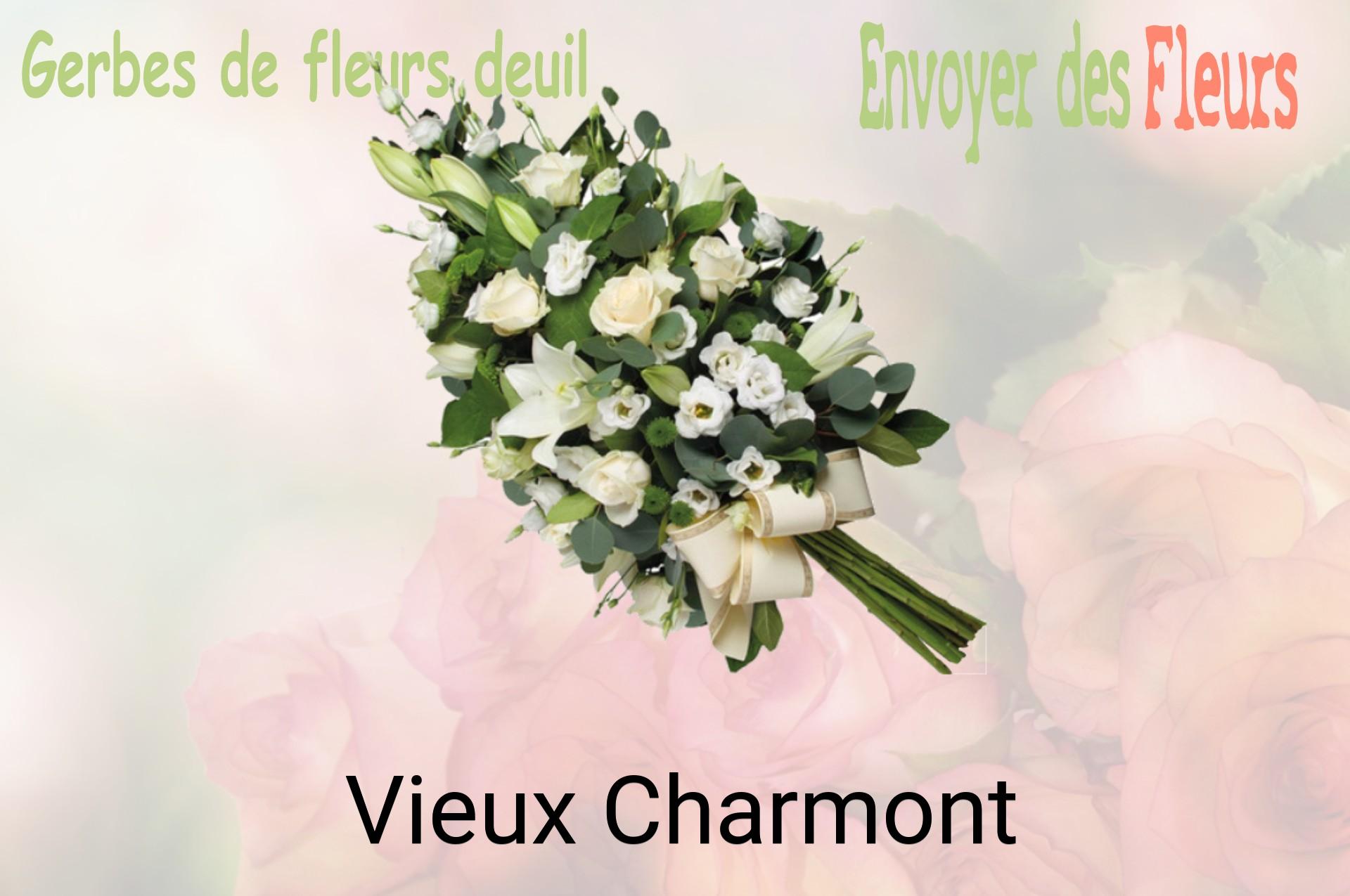 Gerbe de fleurs de deuil livrée à Vieux-Charmont